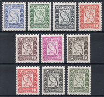 Martinique Timbres Taxe N°27 à 36* Neufs Charnières TB Cote : 11,50 € - Timbres-taxe