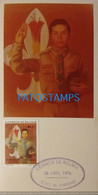 191542 BOLIVIA 60º ANNIVERSARY SCOUTS PHOTO NO POSTAL POSTCARD - Bolivia