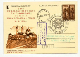 HELICOPTER POST : BIALA PODLASKA - DEBLIN.  10 OCT. 1976 - Posta Aerea