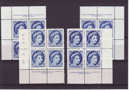 7915a) Canada QE II Wilding Block Mint Light Hinge Plate 2 - Plattennummern & Inschriften