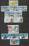 Timbres US AIR MAIL - 1988 - 1991 - 13 Timbres - Andere & Zonder Classificatie