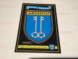 CPM 19 Argentât Écusson Blason Adhésif - Argentat