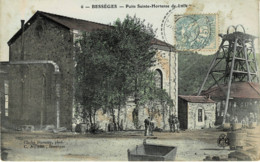 "/"30 - Gard - Bessèges - Mines - Houillères Du Bassin Des Cévennes- Puits Sainte Hortense De Lalle (Colorisée) - Bessèges