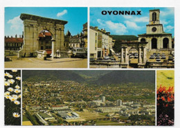 01- OYONNAX (Ain) -Porte Monumentale-Vue Panoramique-fleurs-vielles Voitures N 52459 -Editions J.CELLARD - BRON (Rhone) - Oyonnax