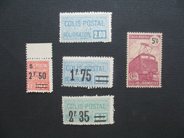 Colis Postaux Colis Postal Valeur Déclarée Majoration Jusqu'à Domicile 1926 N° 64-79-41-44 1945 N° 230A C:132 € Neuf ** - Zegels