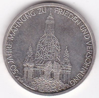 10 Mark 1995 J Hambourg , 50ème Anniversaire, Frauenkirche,  Dresde , En Argent, KM# 185 - Sonstige & Ohne Zuordnung