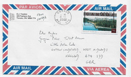 3704   Carta Aérea  Canadá 2002, - Lettres & Documents