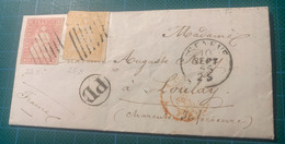 STRUBL=Z=24B+25B Cad GENEVE 19/9/1855 - Briefe U. Dokumente
