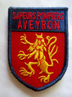 SAPEURS POMPIERS DE L'AVEYRON SCRATCH AU DOS - Ecussons Tissu