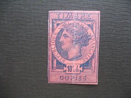 Timbre Copies N° 8 10F & 2/10  C:120  € à Voir - Stamps