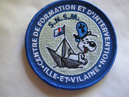 SAUVETAGE EN MER SNSM LE CFI ILLE ET VILAINE SCRATCH AU DOS - Ecussons Tissu