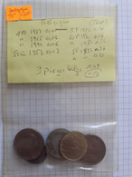 Belgique - 9 Pièces De 1950 à 1986 - Poids Net 53 Grammes - Lots & Kiloware - Coins