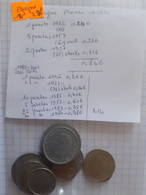 Espagne - 12 Pièces De 1957 à 1996 - Poids Net 64 Grammes - Lots & Kiloware - Coins