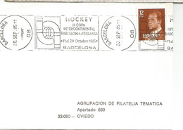 ESPAÑA 1985 MAT RODILLO BARCELONA COPA HOCKEY - Hockey (sur Gazon)