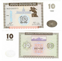 Armenia 10 Dram 1993 AUNC - Armenien