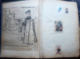 GUERRE 1914/1918 CARICATURES ANTI ALLEMANDES DE L'EPOQUE 120 COUPURES DE JOURNAUX DE L'EPOQUE BOCHES KAISER KRONPRINZ  Z - 1914-18