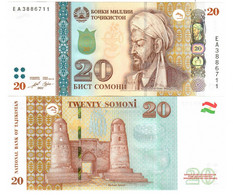 Tajikistan 20 Somoni 2021 UNC - Tadjikistan