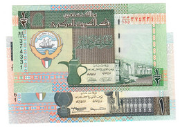 SET Kuwait 1/2 & 1 Dinar 2010-2013 UNC - Kuwait