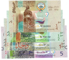SET Kuwait 1/4, 1/2, 1 & 5 Dinars 2014 UNC - Koeweit