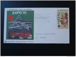 FDC Ed. PAC Arginine Veyron Exposition Universelle Osaka Monaco 1970 - 1970 – Osaka (Japón)