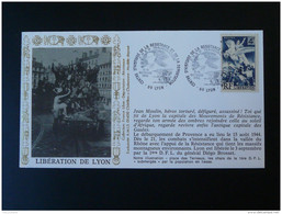 FDC Ed. AMIS Libération De Lyon 1992 - WW2