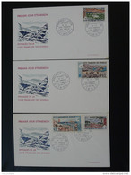 FDC (x3) Paysages Poste Aérienne Cote Des Somalis 1965 - Briefe U. Dokumente