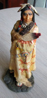 Figurine Vieil Indien - Résine - Hauteur 20 Cm - Figurines