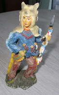 Figurine Guerrier Indien - Résine - Hauteur 15 Cm - Figurines