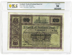 Scotland 20 Pounds 1934 VF North Of Scotland Bank PCGS Graded 30 - 20 Pounds