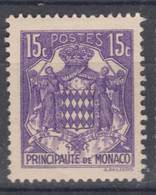 Monaco 1937/1939 Yvert#158 A, Mint Hinged - Neufs