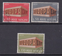 VATICAN, 1969, Cancelled Stamp(s) , Europe CEPT, Michel Nr(s). 547-549, Scannr. 22564 - Used Stamps
