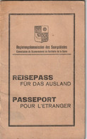 SAAR TERRITORY German Administation Passport 1932 TERRITOIRE DE LA SARRE Passeport Administration Allemande  - Saargebie - Historical Documents