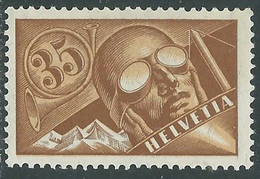 1923-37 SVIZZERA POSTA AEREA SOGGETTI VARI 35 CENT MNH ** - CZ27-4 - Ungebraucht