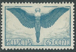 1924-36 SVIZZERA POSTA AEREA ICARO IN VOLO 65 CENT MH * - CZ27-3 - Ungebraucht