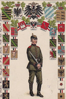 AK Neue Friedensuniform - Deutsche Wappen - Feldpost 1917 (61196) - Uniforms