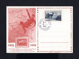 S5100-FRENCH ANDORRE-OLD POSTCARD VAL D'ANDORRE.1955.Andorra.Tarjeta Postal.carte Postale - Covers & Documents