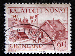 Greenland 1970 Cz.Slania Minr.76 25th Ann. Of The Liberation Of Denmark  (O) ( Lot E 1856 ) - Usados