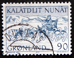 Greenland 1972   Conveyance Of Mail In Greenland - Dog Sledge Minr. 80  ( Lot E 2619 ) - Oblitérés