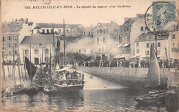 BELLE ISLE EN MER LE VAPEUR POUR QUIBERON CARTE - Belle Ile En Mer