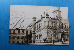 City Hall Exposition Evenement  "G.R." RPPC Carte Photo Veritable - Expositions