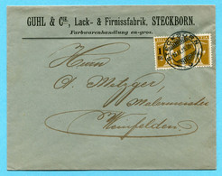 Brief Von Steckborn Nach Weinfelden 1915 - Absender: Guhl & Cie. - Cartas