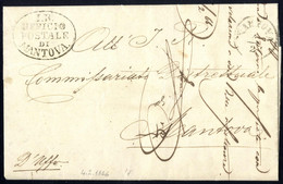 Cover "Mantova", "I. R. / UFFICIO / POSTALE / DI / MANTOVA", Annullo Ovale Su Lettera In Franchigia Del 4.2.1866 Per Cit - Lombardo-Vénétie