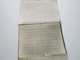 Photographie D'une Lettre Du Receveur Des Postes Au Consul De France à Port-Saïd Pour Surcharge Des Timbres - Brieven En Documenten