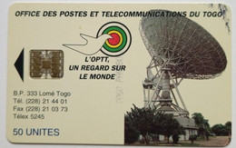 Togo 50 Units " Earth Station  ( No C/n ) " - Togo