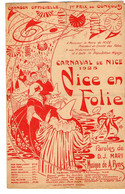 VP20.357 - NICE 1925 - Ancienne Partition Musicale ¨ Nice En Folie & Nice L'Enchantresse ¨ Paroles De D. J. MARI ..... - Partitions Musicales Anciennes