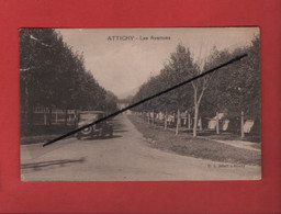 CPA -  Attichy - Les Avenues  -( Auto, Voiture Ancienne ) - Attichy