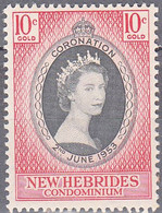 NEW HIBRIDES   SCOTT NO 77  MNH  YEAR 1953 - Nuevos