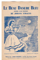 VP20.359 - LIMOGES - Ancienne Partition Musicale ¨ Le Beau Danube Bleu ¨ Célèbre Valse Viennoise De Johann STRAUSS - Noten & Partituren