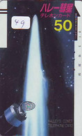 Télécarte COMET (49) COMETE-Japan SPACE * Espace * WELTRAUM *UNIVERSE* PLANET* BALKEN* 330-0234 - Astronomy