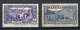 ANDORRE FRANCAIS 1937-43: Lot De "Paysages", Obl. CAD - Gebraucht